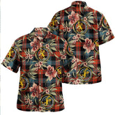 Brown (Broun) Ancient Tartan Clan Crest Badge Aloha Hawaiian Shirt Tropical Old Style QV17 Brown (Broun) Ancient Tartan Tartan Today